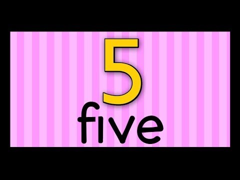 English Spelling lessons for Children and Adults - Learn to spell the number 'Five' in English