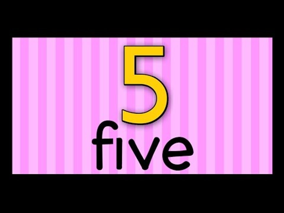 English Spelling lessons for Children and Adults - Learn to spell the number 'Five' in English