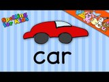 Spelling video lessons for Toddlers, Children, Kids, Adults.  Learn to spell 'Car' in English