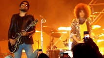 Ludovic Louis takes a trumpet solo on Lenny Kravitz's 