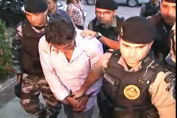 Confira imagens da prisão e depoimento do estuprador do Geisel