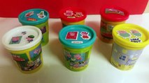 Peppa Pig Play Doh Cans Surprise Eggs With Peppa Pig Toys