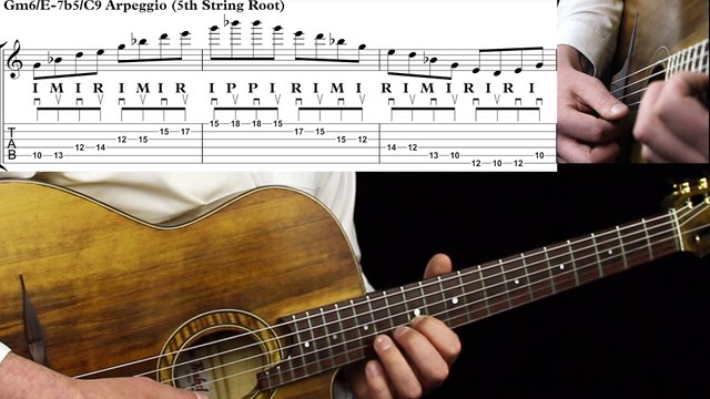 Gypsy Jazz (Jazz Manouche) Lesson - The Multi Purpose Arpeggio (Mi6-Mi7b5-Dom9th)- 6th & 5th String Roots