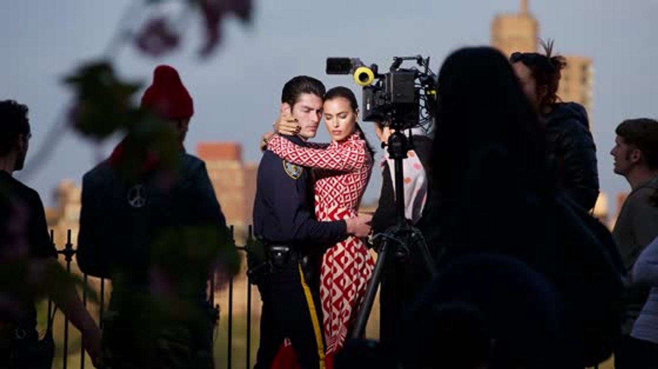 Irina Shayk beim Fotoshooting im Central Park