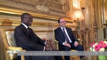 Le nouveau présient béninois, Patrice Talon reçu à l'Elysée