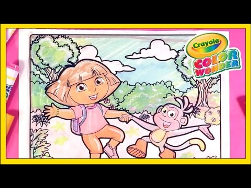 Dora the Explorer Coloring Pages with Dora and Boots