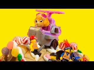 Paw Patrol and Lego Surprise Gift Ginger Bread House with a Kinder Surprise Egg