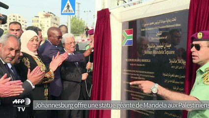 Johannesburg offre une statue géante de Mandela aux Palestiniens