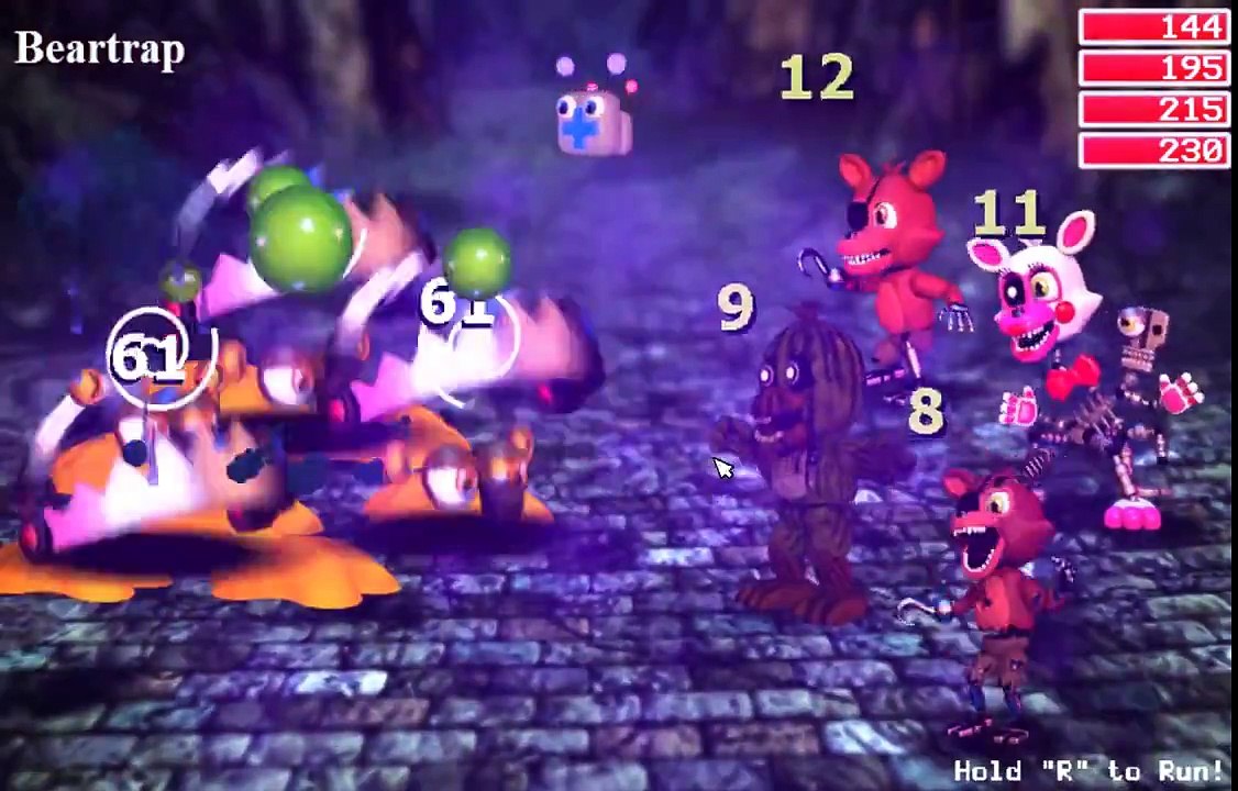 FNAF WORLD WALKTHROUGH #4 // EXPLORING BLACKTOMB YARD