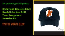 Orangetown Assassins Black Baseball Cap Goon NCHL Team, Orangetown-Assassins-Hat