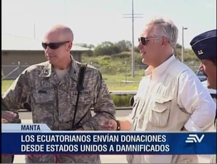 Descargar video: Ecuatorianos envían desde Estados Unidos donaciones - web