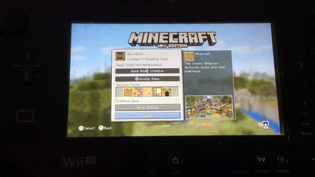 Minecraft WII U Seed-Desert Temple Next To A Desert Village!