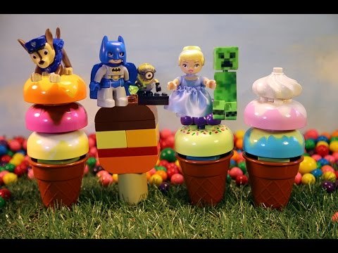 Lego Duplo Ice Cream Unboxing Cinderella Paw Patrol Minecraft Minions