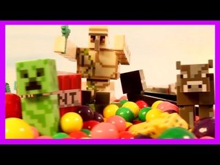 Minecraft Steve, Tame Wolf, Enderman and more go on a Merry-Go-Round