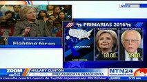 Podemos crear mejores trabajos que den dignidad a la clase media: Hillary Clinton tras resultados de primarias en EE.UU.