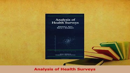 PDF  Analysis of Health Surveys PDF Book Free