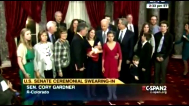 CREEPY JOE BIDEN PUTS HANDS ON CHILDREN OF SENATORS