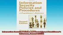 FREE DOWNLOAD  Information Security Policies and Procedures A Practitioners Reference Second Edition  FREE BOOOK ONLINE