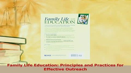 Download  Family Life Education Principles and Practices for Effective Outreach Free Books