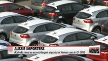 Australia rises as second-largest importer of Korean cars in Q1 2016