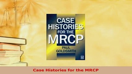 PDF  Case Histories for the MRCP Free Books