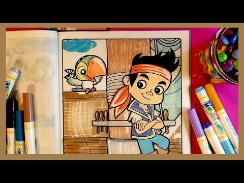 Coloring Pages for kids Youtube | Disney Jake and the Neverland Pirates 06
