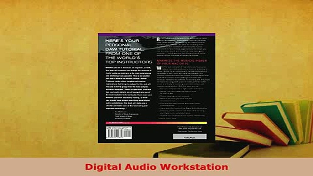 Download  Digital Audio Workstation Free Books