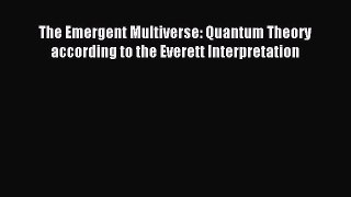 Read The Emergent Multiverse: Quantum Theory according to the Everett Interpretation Ebook