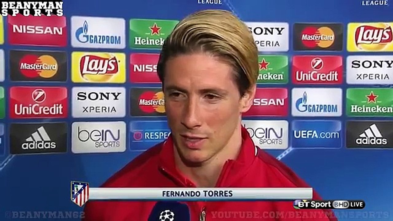 Atletico Madrid vs Bayern Munich - Fernando Torres Interview