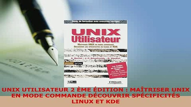 Download UNIX UTILISATEUR 2 ÈME ÉDITION MAÎTRISER UNIX EN MODE COMMANDE DÉCOUVRIR SPÉCIFICITÉS Free Books