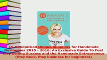 PDF  15 Handpicked Unique Suppliers for Handmade Businesses 2015  2016 An Exclusive Guide To Download Online