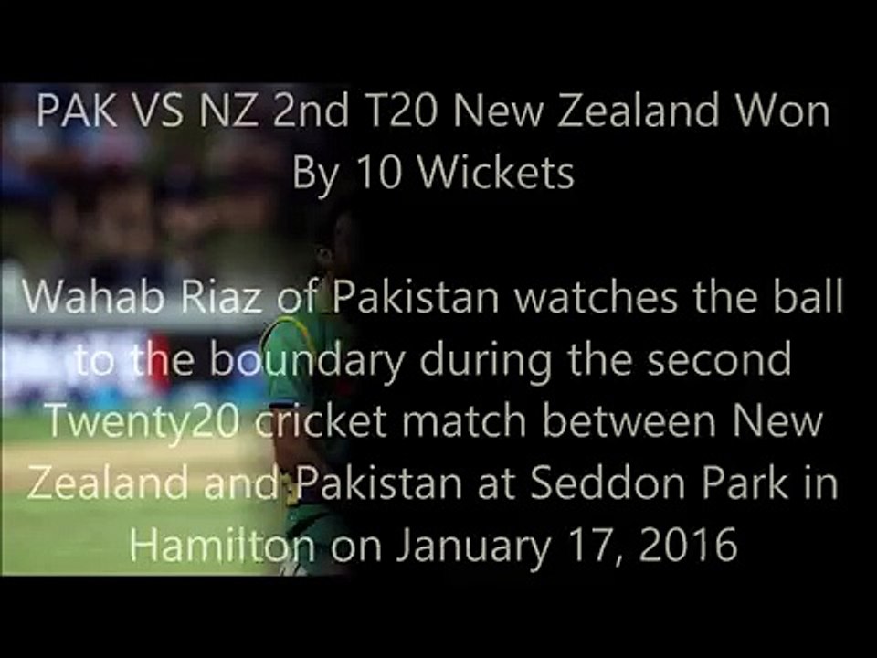 Pakistan vs New Zealand 2nd T20 PAK TOP Bowlers Performance Highlights Sun, 17th Jan 2016