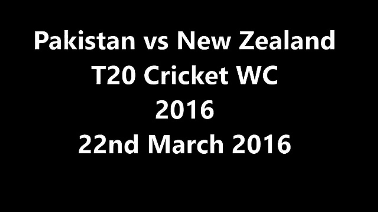 Pakistan vs New Zealand T20 Cricket World Cup 2016 PTV Sports Biss Key 22nd March 2016