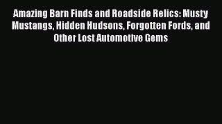 [Read Book] Amazing Barn Finds and Roadside Relics: Musty Mustangs Hidden Hudsons Forgotten