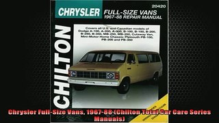 READ THE NEW BOOK   Chrysler FullSize Vans 196788 Chilton Total Car Care Series Manuals  FREE BOOOK ONLINE