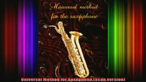 READ book  Universal Method for Saxophone Scan version Full Free