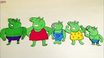 Peppa Pig Hulk Finger Family | Nursery Rhymes Lyrics