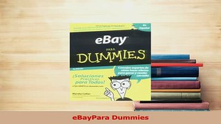 Download  eBayPara Dummies Ebook Online