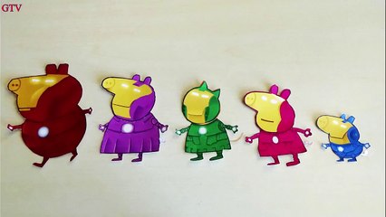 Peppa Pig Iron Man Finger Family | Nursery Rhymes Lyrics