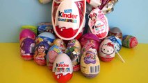 20 Surprise Eggs Unboxing Kinder Maxi, The Smurfs, Cars, Dora, Peppa Pig, Barbie