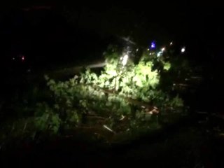 Debris Covers Roadways In Tulsa