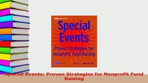 Read  Special Events Proven Strategies for Nonprofit Fund Raising Ebook Free