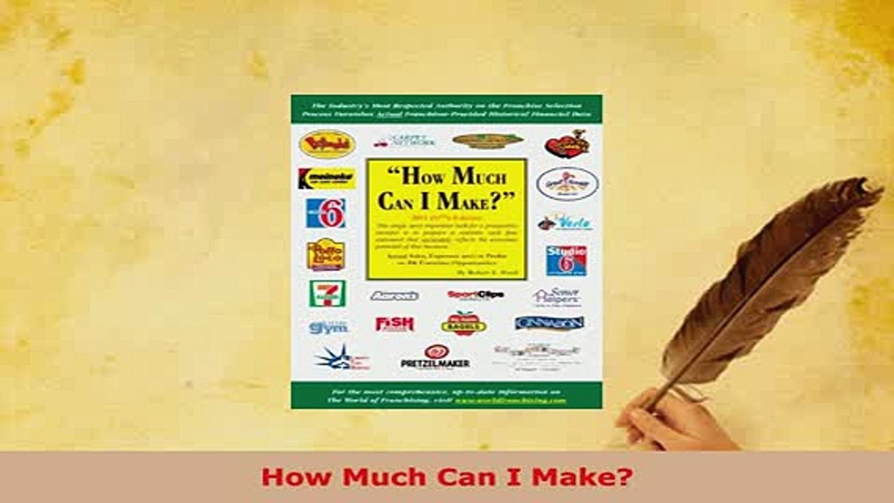 PDF  How Much Can I Make Read Full Ebook