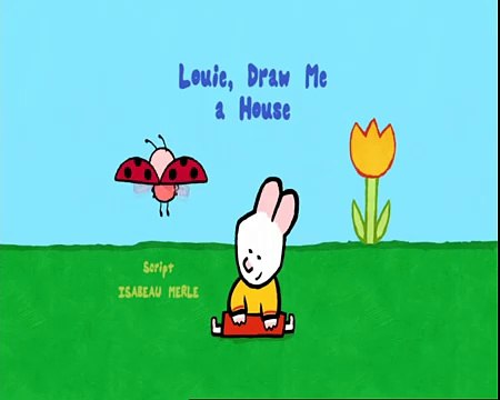 House Louie draw me a House Learn to draw, cartoon for children
