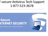 1 877 523 3678 F-secure Antivirus Tech Support