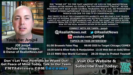 False Flags, Web Bot Predictions, Gold Silver & Bitcoin - Joe Tampa Interview Mar 26