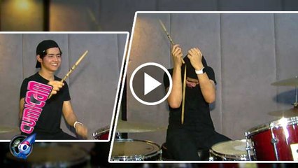 Ups, Aliando 'Ketimpuk' Stik Drum - Cumicam 27 April 2016