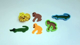 Play Doh Jungle Pets Animal Activities Play-Doh Lion, Crocodile and Monkey Playdough Set Part 8