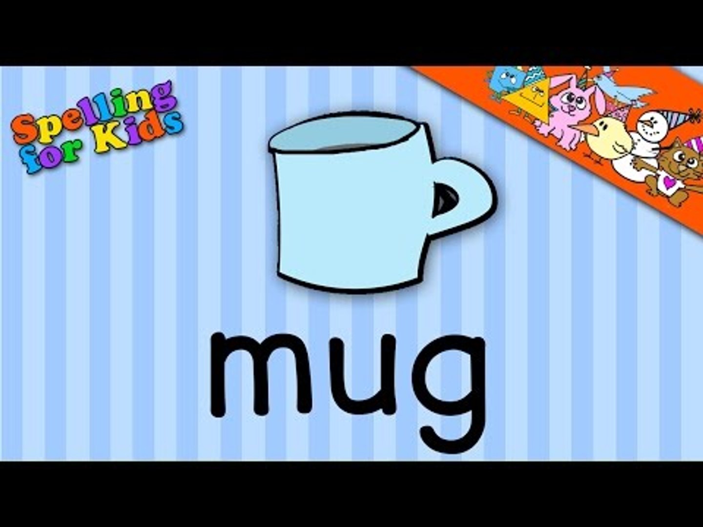 Learn English words and Spell 'Mug' in the English Language
