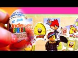 KINDER SURPRISE EGG | Surprise Eggs from Angry Birds, Sponge Bob, Kinder Surprise and More!